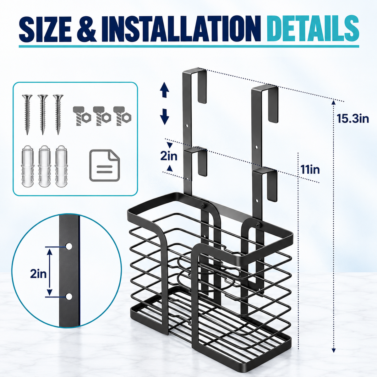 ShowrCove™ Hanging Hair Tool Organizer