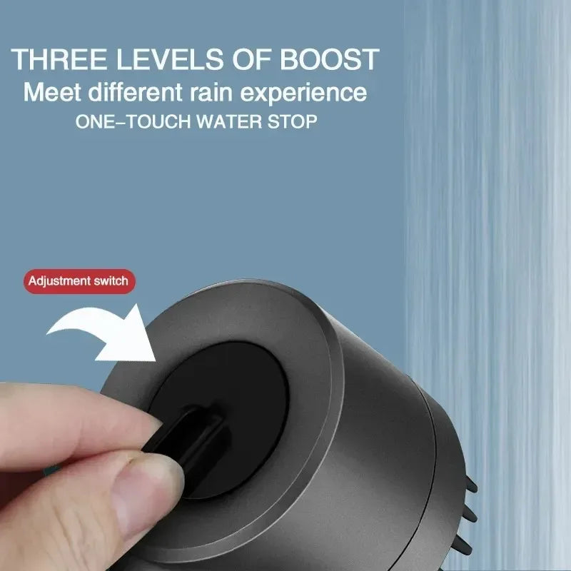ShowrCove™ 3-Mode Shower Head With Filtered Massage Brush