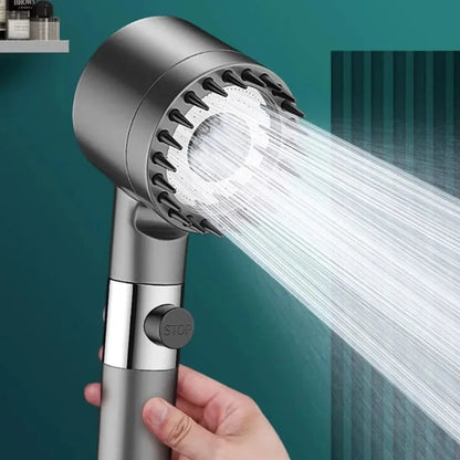 ShowrCove™ 3-Mode Shower Head With Filtered Massage Brush