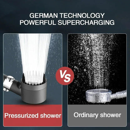 ShowrCove™ 3-Mode Shower Head With Filtered Massage Brush