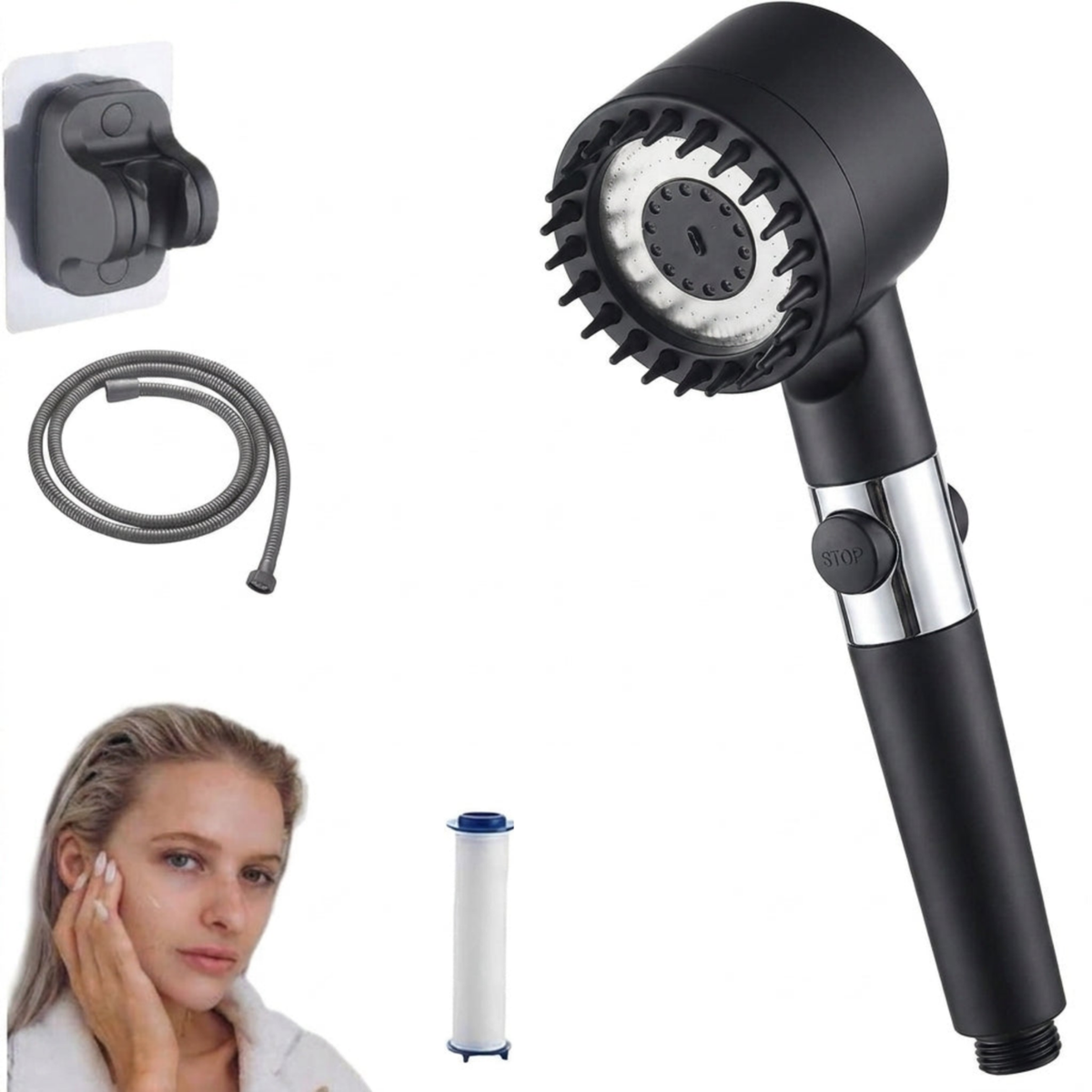 ShowrCove™ Filtered Handheld Shower Head