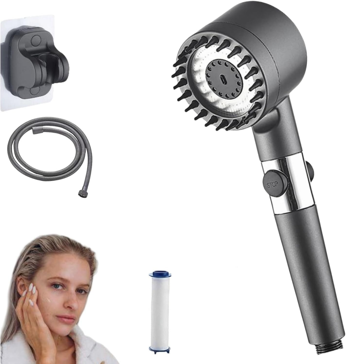ShowrCove™ Filtered Handheld Shower Head