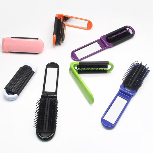 1pc Foldable Hair Comb Portable Detangling Hair Brush Anti Static Head Massager Travel Combs Hair Styling Accessories Tools
