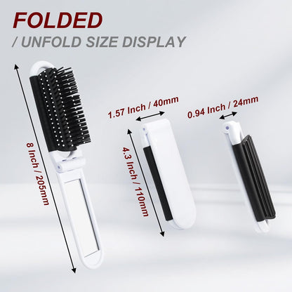 1pc Foldable Hair Comb Portable Detangling Hair Brush Anti Static Head Massager Travel Combs Hair Styling Accessories Tools