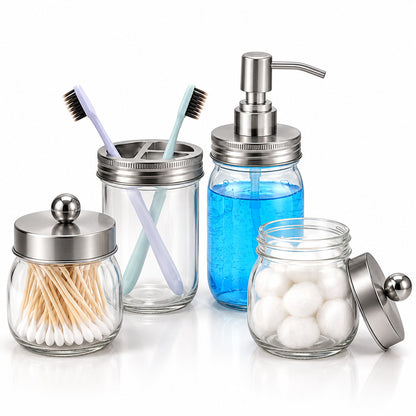ShowrCove™ Glass Vanity Organizer Set