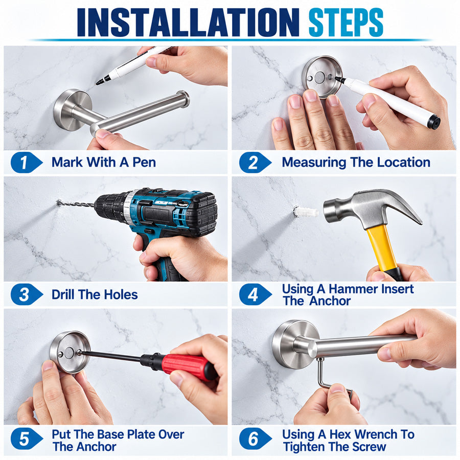 ShowrCove™ Bathroom Hardware Set