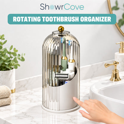 ShowrCove™ Rotating Toothbrush Organizer