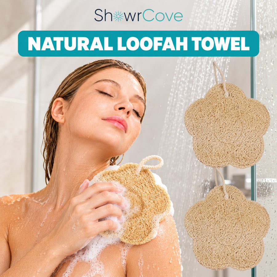 ShowrCove™ Natural Loofah Towel