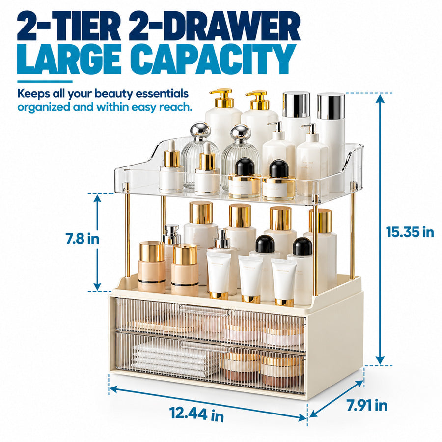 ShowrCove™ Drawer Makeup Organizer