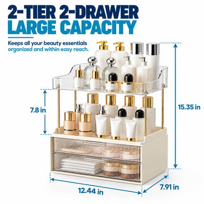 ShowrCove™ Drawer Makeup Organizer