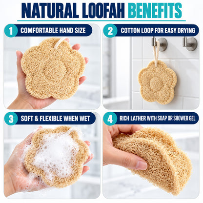 ShowrCove™ Natural Loofah Towel