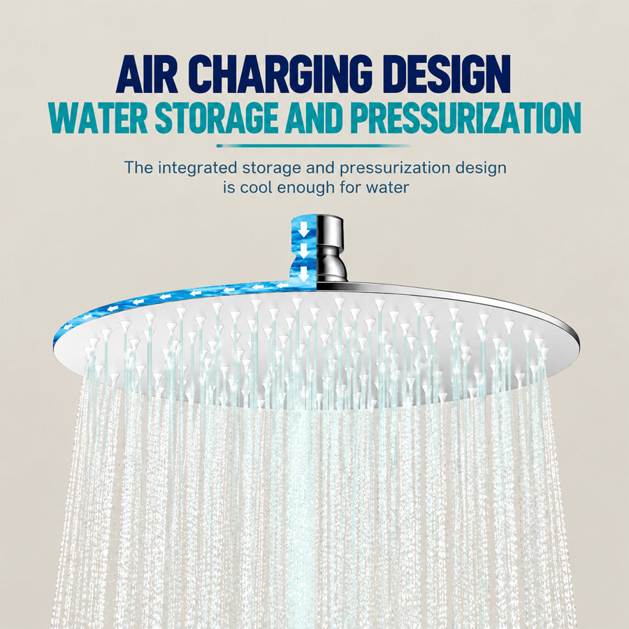 ShowrCove™ Round Rainfall Shower Head
