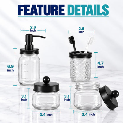 ShowrCove™ Glass Vanity Organizer Set