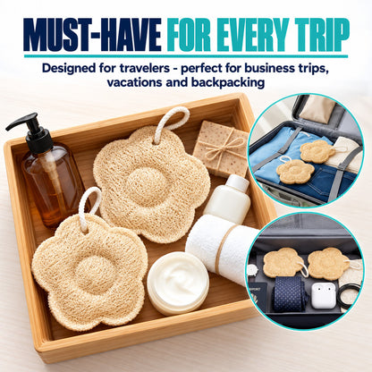 ShowrCove™ Natural Loofah Towel