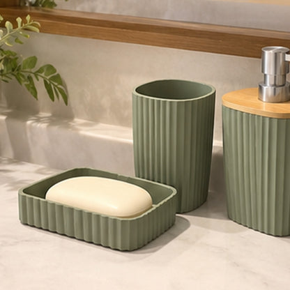 ShowrCove™ Bamboo Bathroom Set