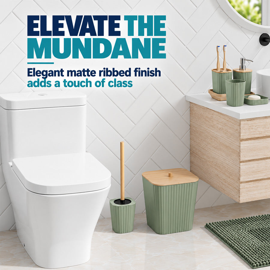 ShowrCove™ Bamboo Bathroom Set