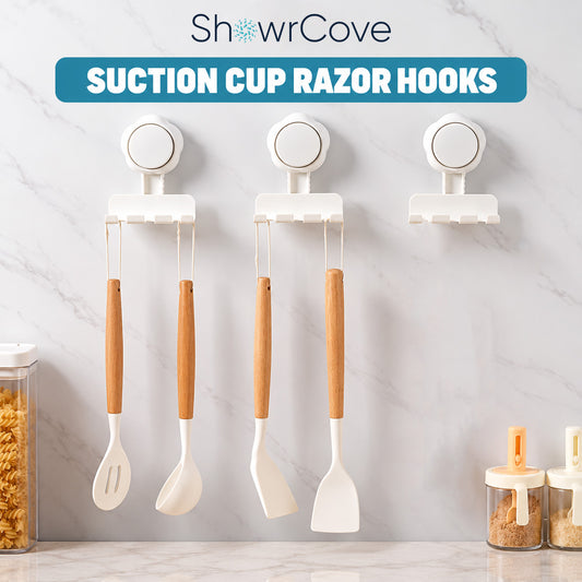 ShowrCove™ Suction Cup Razor Hooks