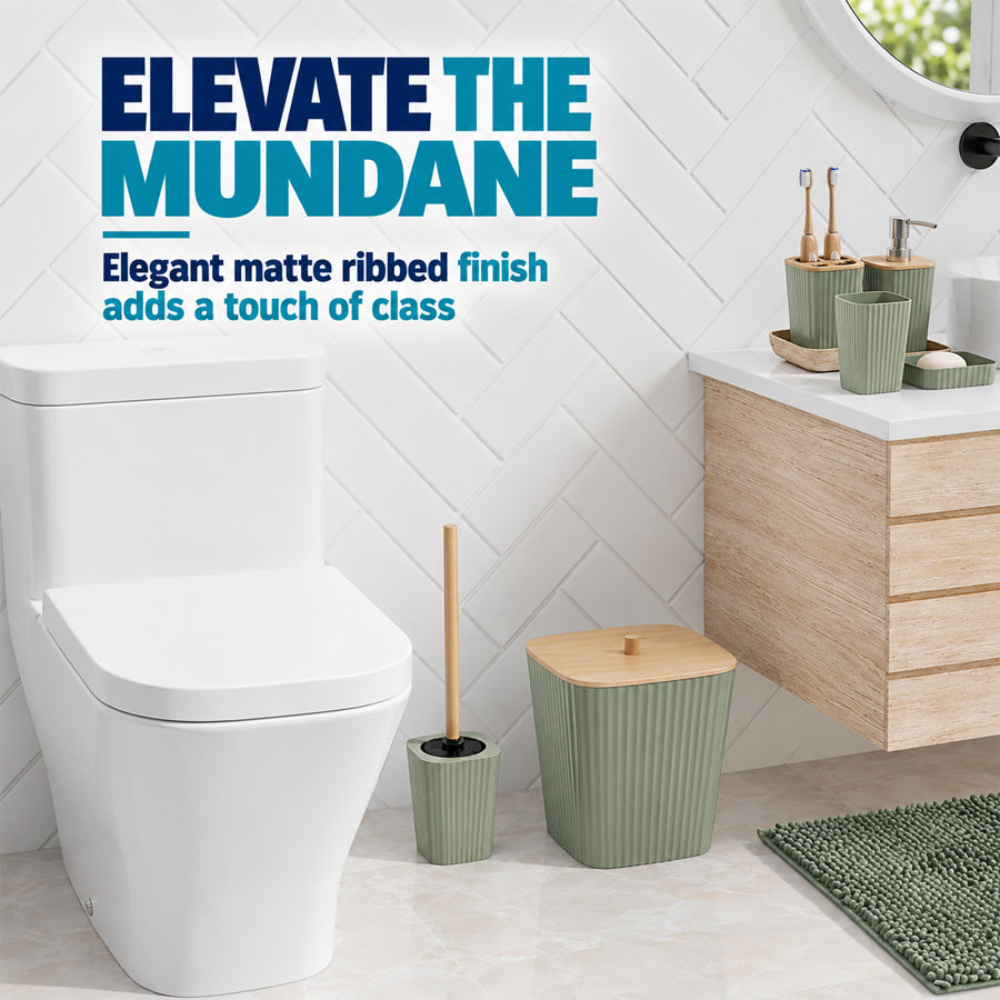ShowrCove™ Bamboo Bathroom Set