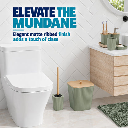 ShowrCove™ Bamboo Bathroom Set