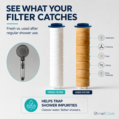 ShowrCove™ Turbo Flow 5-Mode Filtered Showerhead