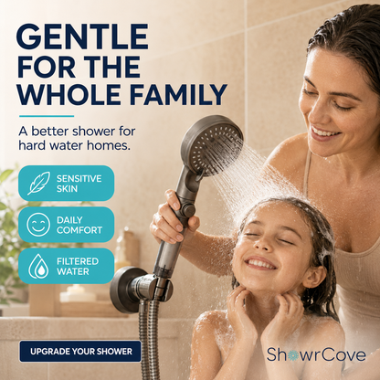 ShowrCove™ Turbo Flow 5-Mode Filtered Showerhead