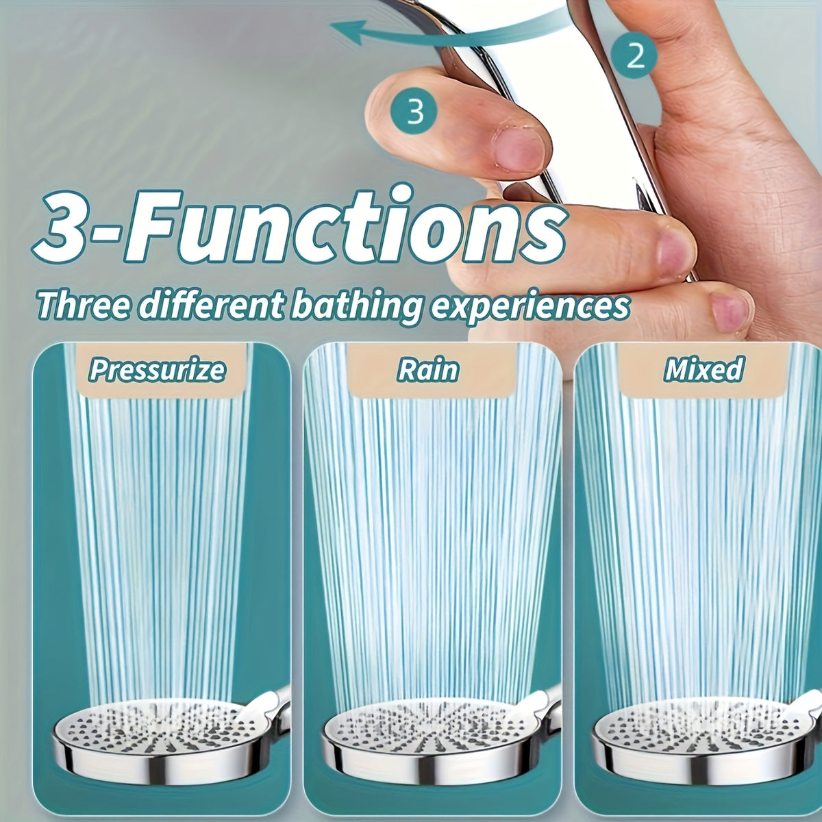 ShowrCove™ Ceiling Mounted Rainfall Shower Head