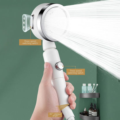 ShowrCove™ One Touch Stop High Pressure Shower Head