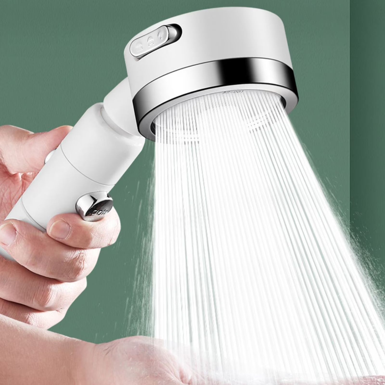 ShowrCove™ One Touch Stop High Pressure Shower Head