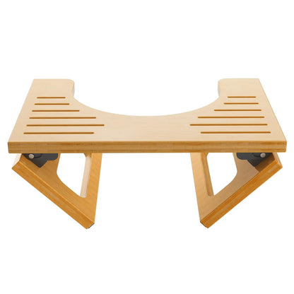 Goodinary® Bamboo Foldable Toilet Stool with Non Slip Base - Goodinary