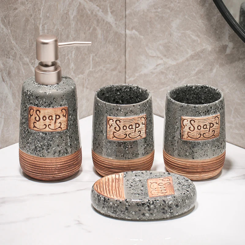 Goodinary® Ceramic Bathroom Accessory Set