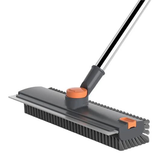 ABMH-Long-Handled Bathroom Floor Brush Long-Handled Stiff Brush Three-In-One Cleaning Brush Floor Scrub Brush