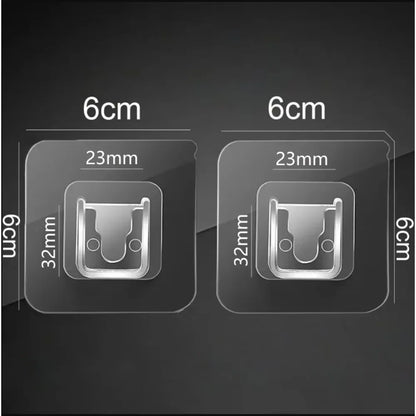 1PC 2PCS Self-adhesive Tape Buckle Holder Bathroom Shampoo Storage Racks Plastic Shelf Storage Organization Shelves Support
