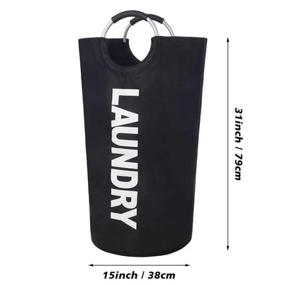Large Laundry Basket, Laundry Hamper Stands Up Well, Laundry Bag with Padded Handles, Waterproof Clothes Bin Collapsible