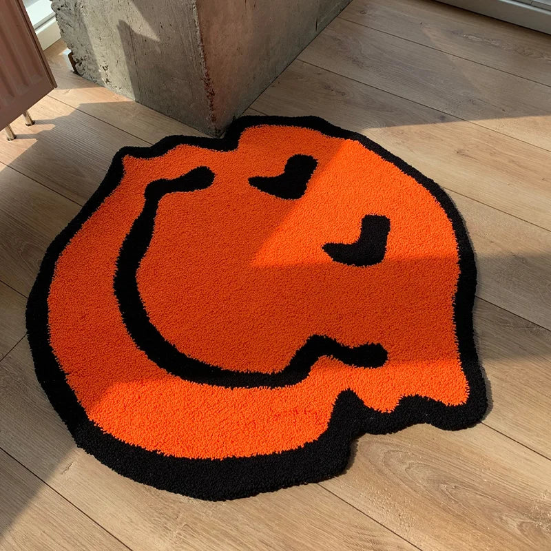 Twisted Smiling Tufted Carpet Rug Purely Handmade Soft Suitable for Room Decor Fluffy Carpets Bedroom Bathroom Independent