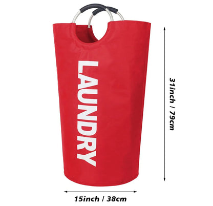 Large Laundry Basket, Laundry Hamper Stands Up Well, Laundry Bag with Padded Handles, Waterproof Clothes Bin Collapsible
