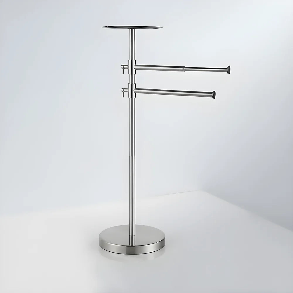Floor Standing Base Luxury Hotel Towel Rack Holder Towel Storage Shelf Brush Gold Towel Bar