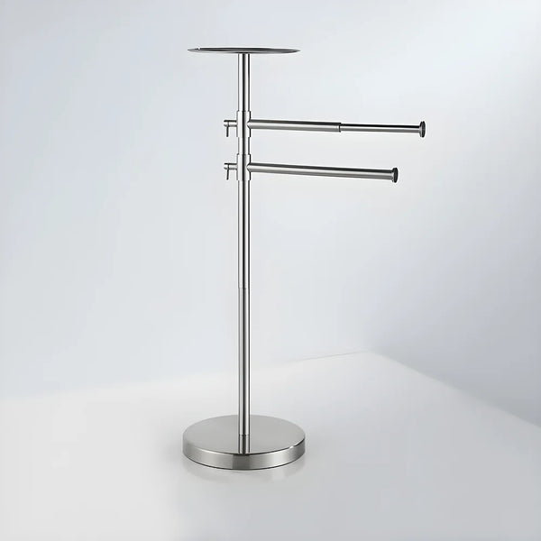 Floor Standing Base Luxury Hotel Towel Rack Holder Towel Storage Shelf Brush Gold Towel Bar
