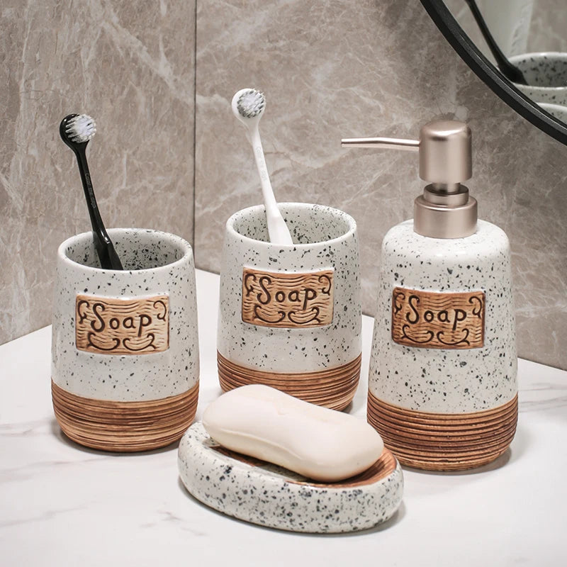 Goodinary® Ceramic Bathroom Accessory Set