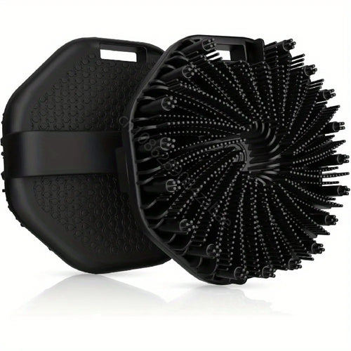 Bath Soft Silicone Back Brush Bath Shower Sponge Scrubbing Brush with Handle Exfoliating Scrub Skin Massager Exfoliating Brushes