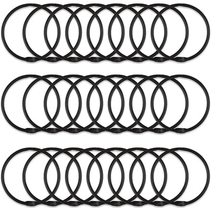 24 Pack Curtain O-Rings Multifunctional Purpose Decorative Metal Shower Curtain Rings Rustproof Iron Bath Drape Loop Smooth