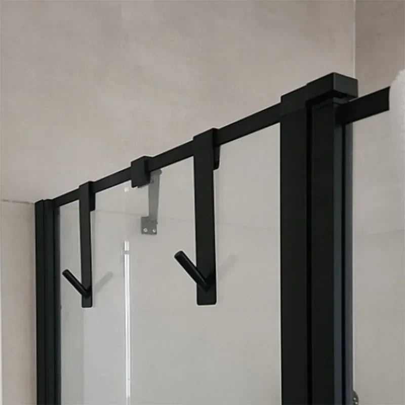 Stainless Steel Over Glass Door Shower Door Back Shower S-Shape Towel Hooks Bathroom Bathrobe Hanger Holder Rack