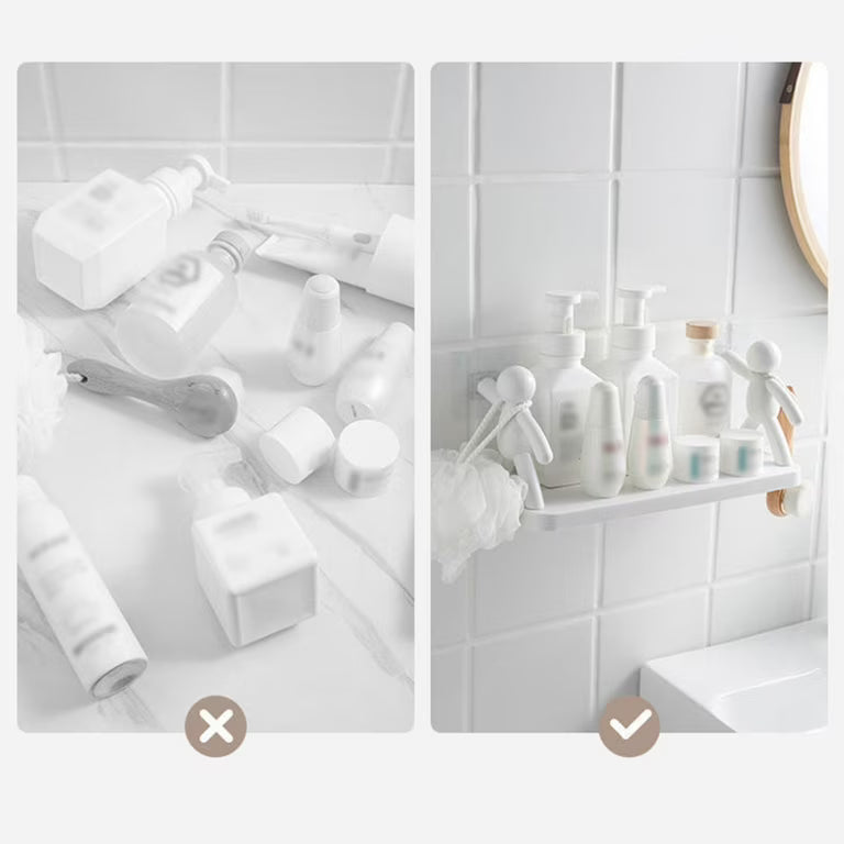 ShowrCove™ Adhesive Shelf with No Hole Installation