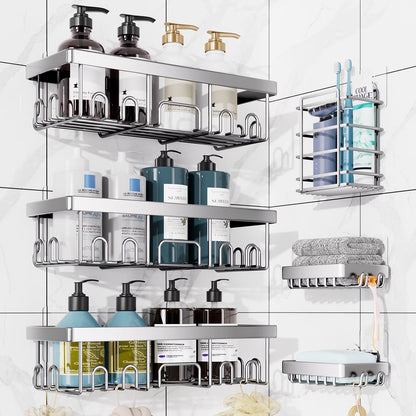 ShowrCove™ Adhesive Shower Shelf