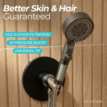 ShowrCove™ Turbo Flow 5-Mode Filtered Showerhead
