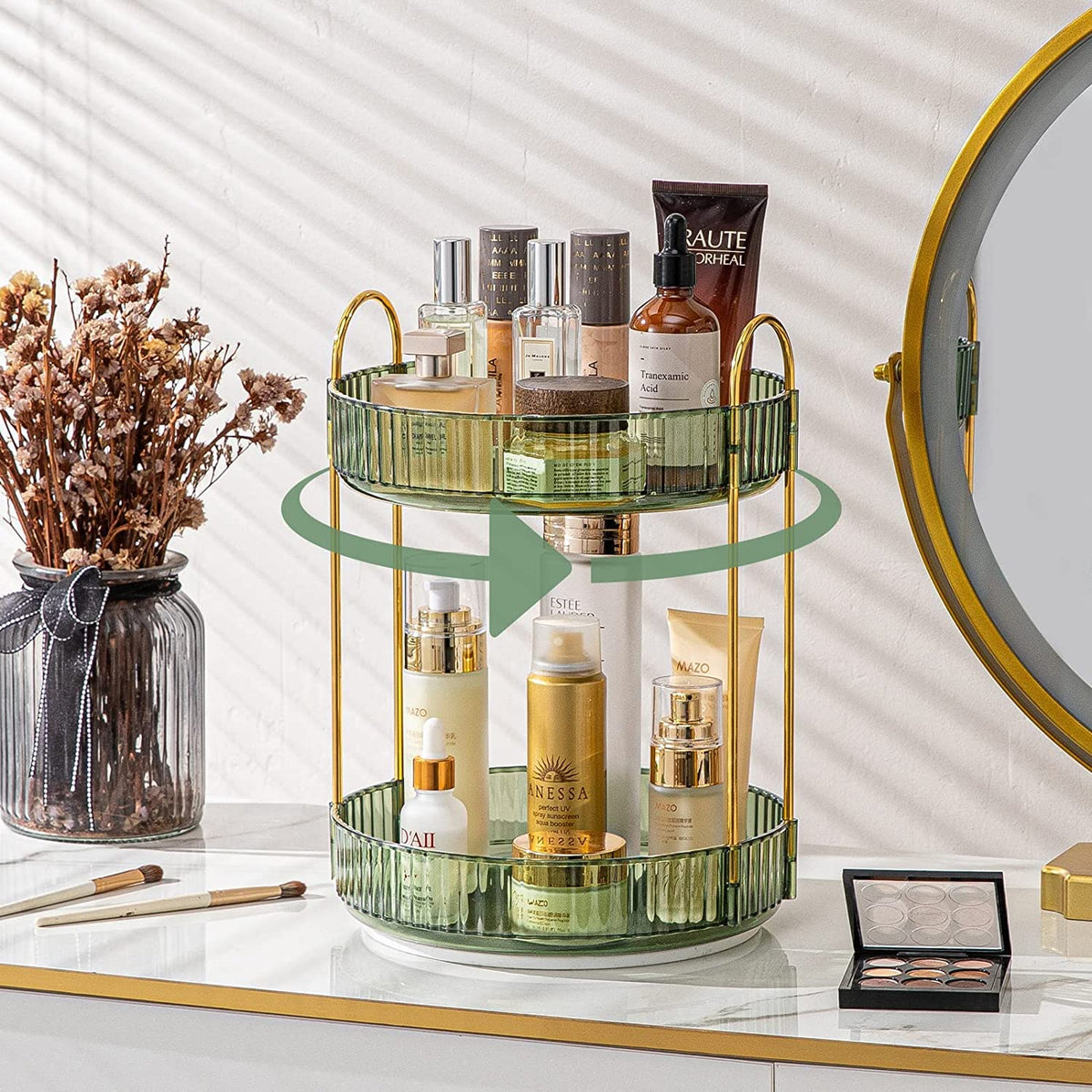 ShowrCove™ Rotating Makeup Organizer