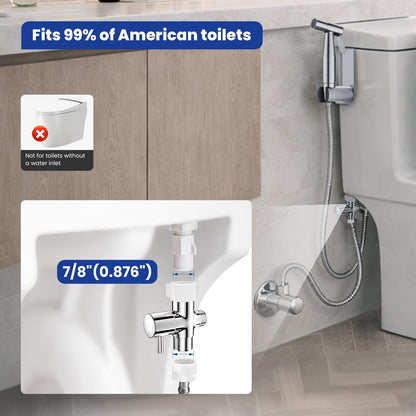 ShowrCove™ Handheld Bidet Sprayer Stainless Steel Toilet Sprayer Set