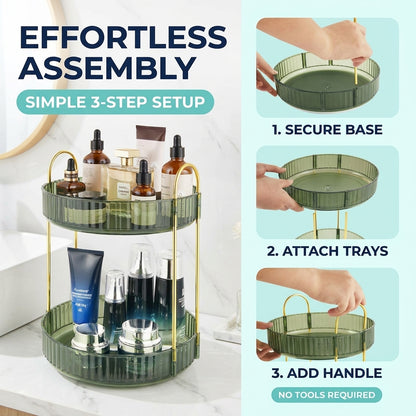 ShowrCove™ Rotating Makeup Organizer