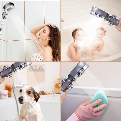 ShowrCove™ 3 Spray Modes Double Sided Shower Head