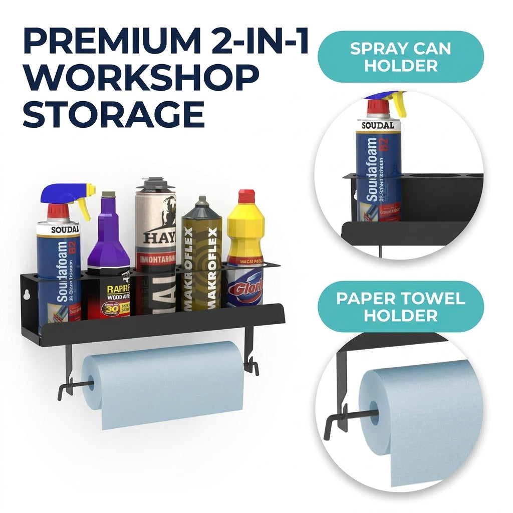 ShowrCove™ Spray Bottle Wall Rack
