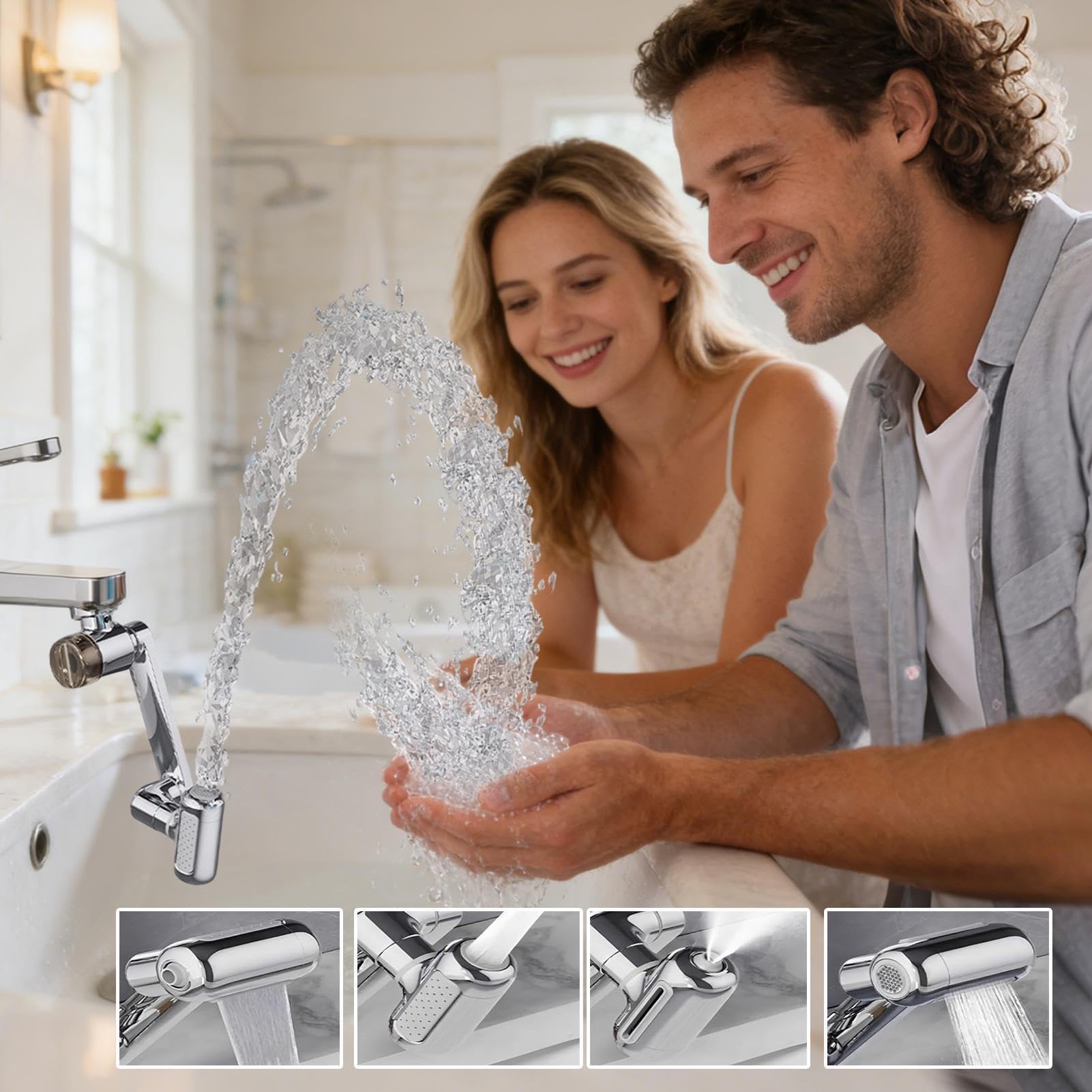 ShowrCove™ Faucet Extender Head (2Pcs)